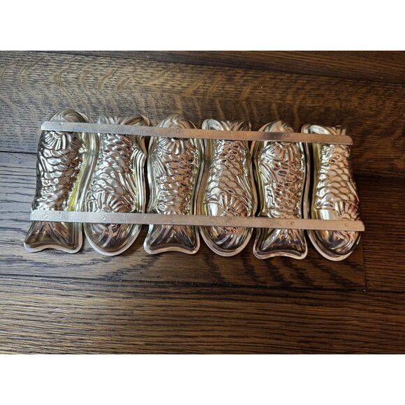none Other - Vintage aluminum fish mold pan; chocolate, jello, cake